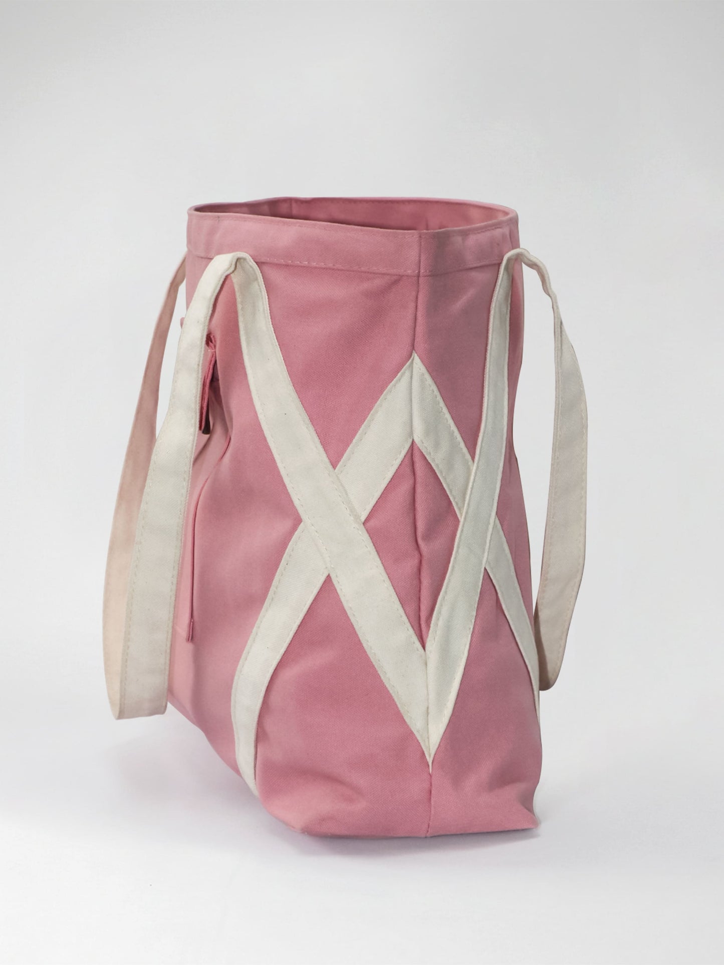 Crossover Canvas Tote - Blush Pink