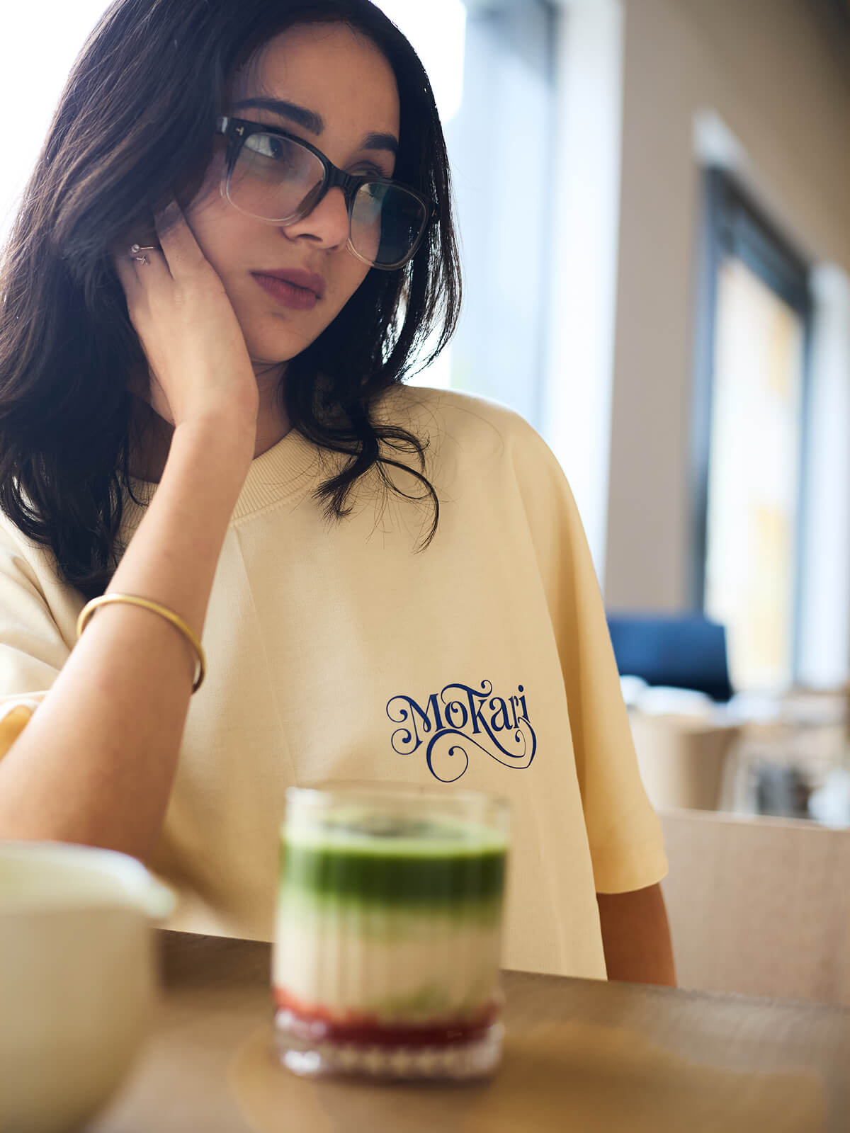 Matcha first, everything later Tee Cream/Vanilla