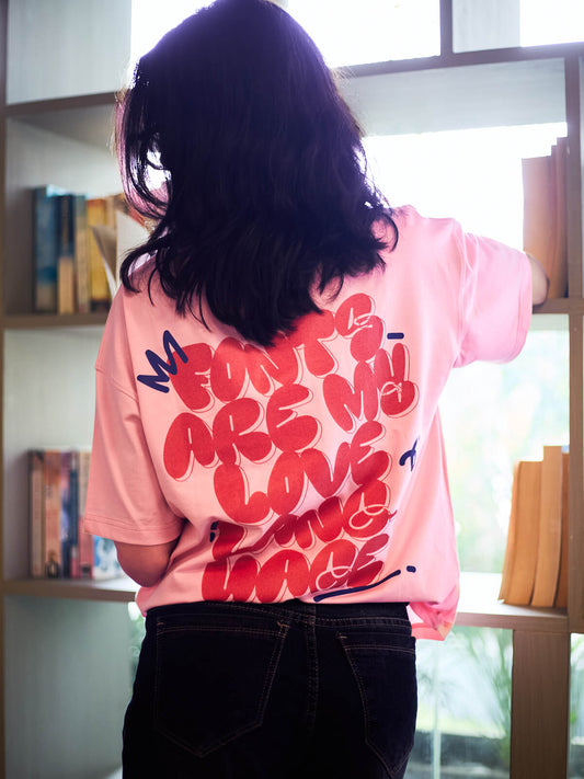 The Love Language | Oversize Tee Pink