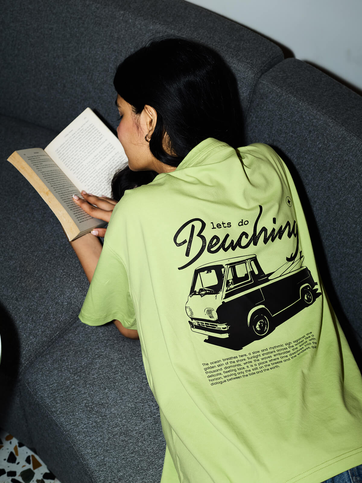 THE BEACHING RITUAL | Oversize Tee Lime