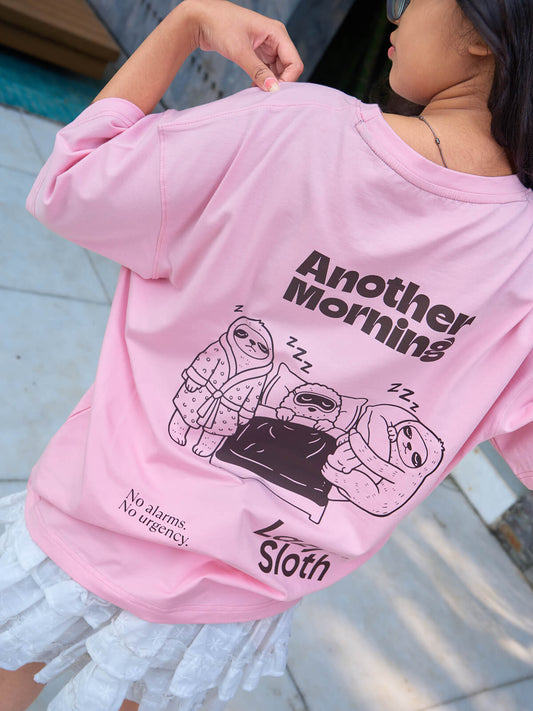The Sloth Ritual | Oversize Tee Pink