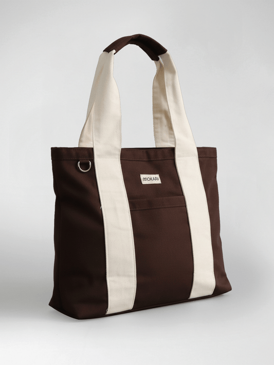 Brown & Cream Everyday Tote Bag