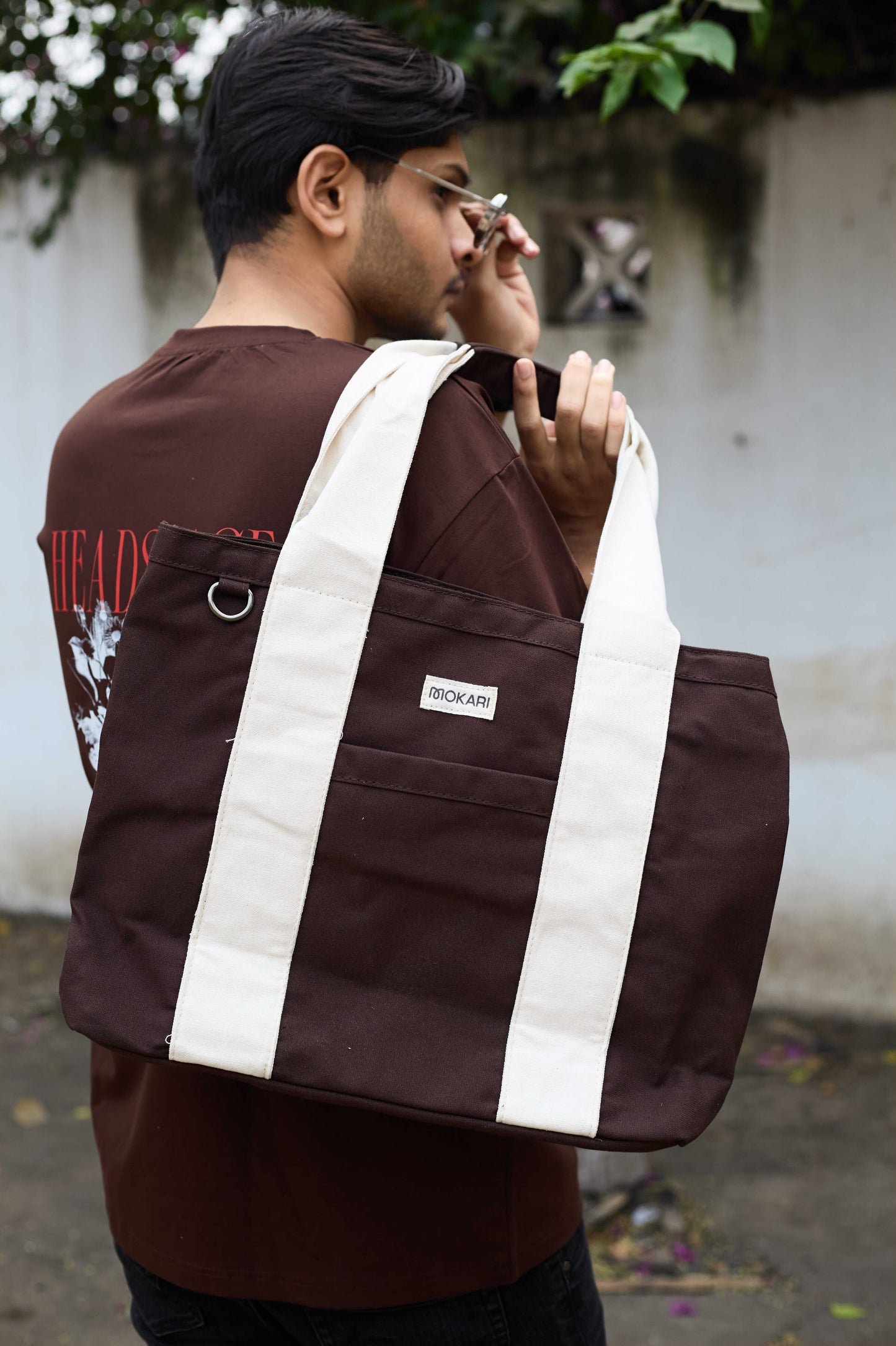 Brown & Cream Everyday Tote Bag