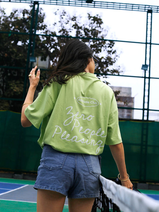 ZERO PLEASING | Oversize Tee Lime