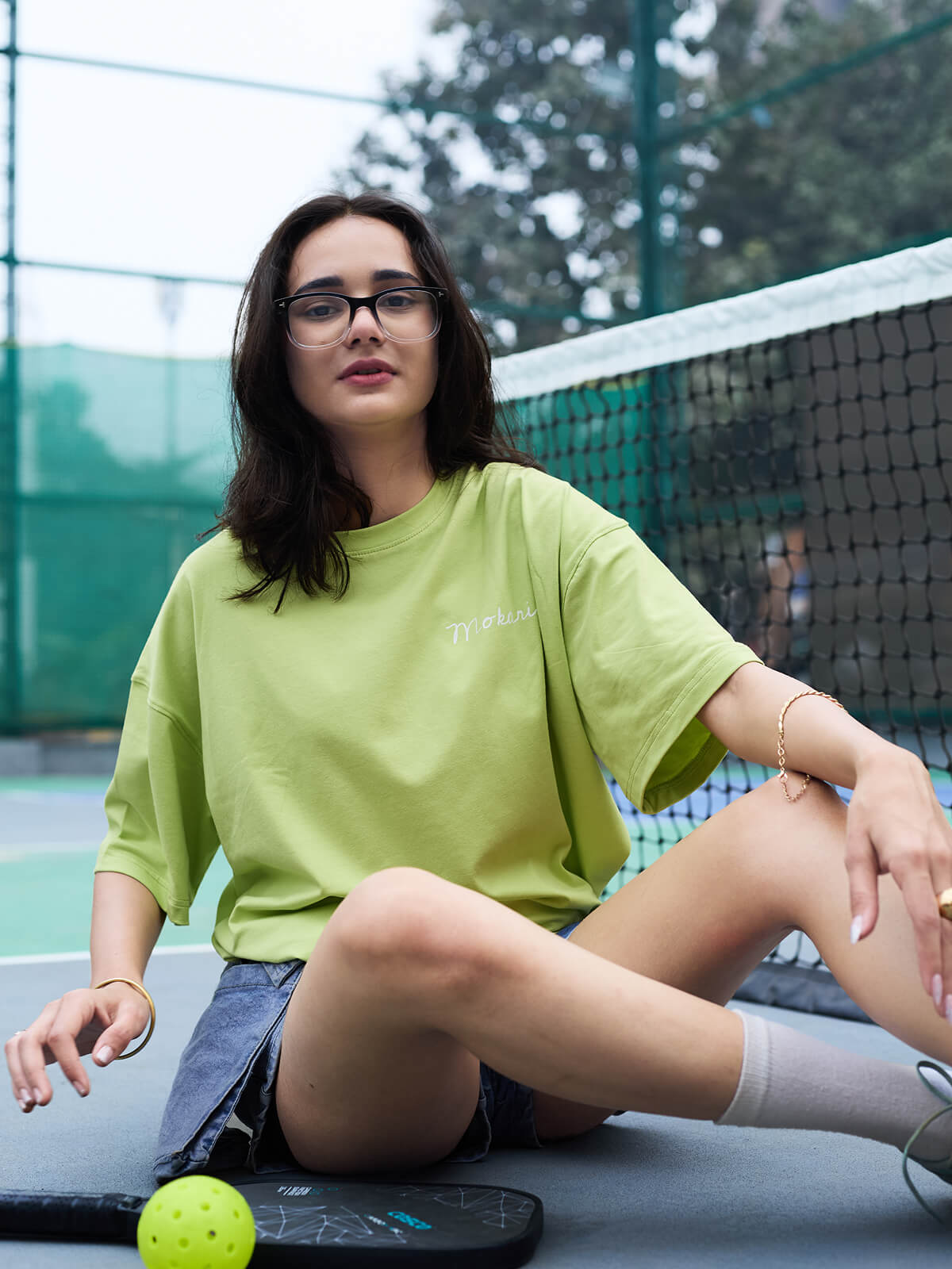 ZERO PLEASING | Oversize Tee Lime