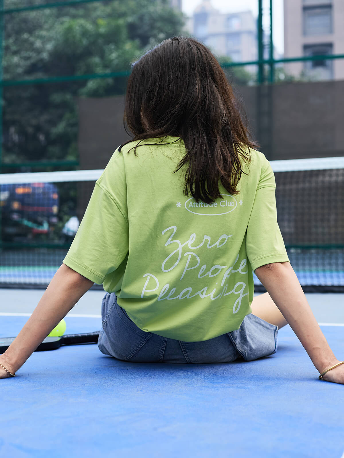 ZERO PLEASING | Oversize Tee Lime