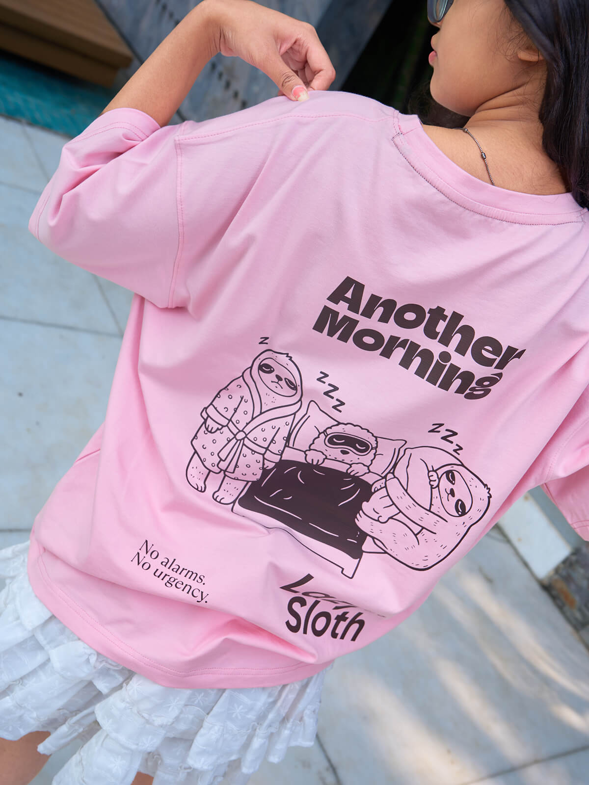 The Sloth Ritual | Oversize Tee Pink
