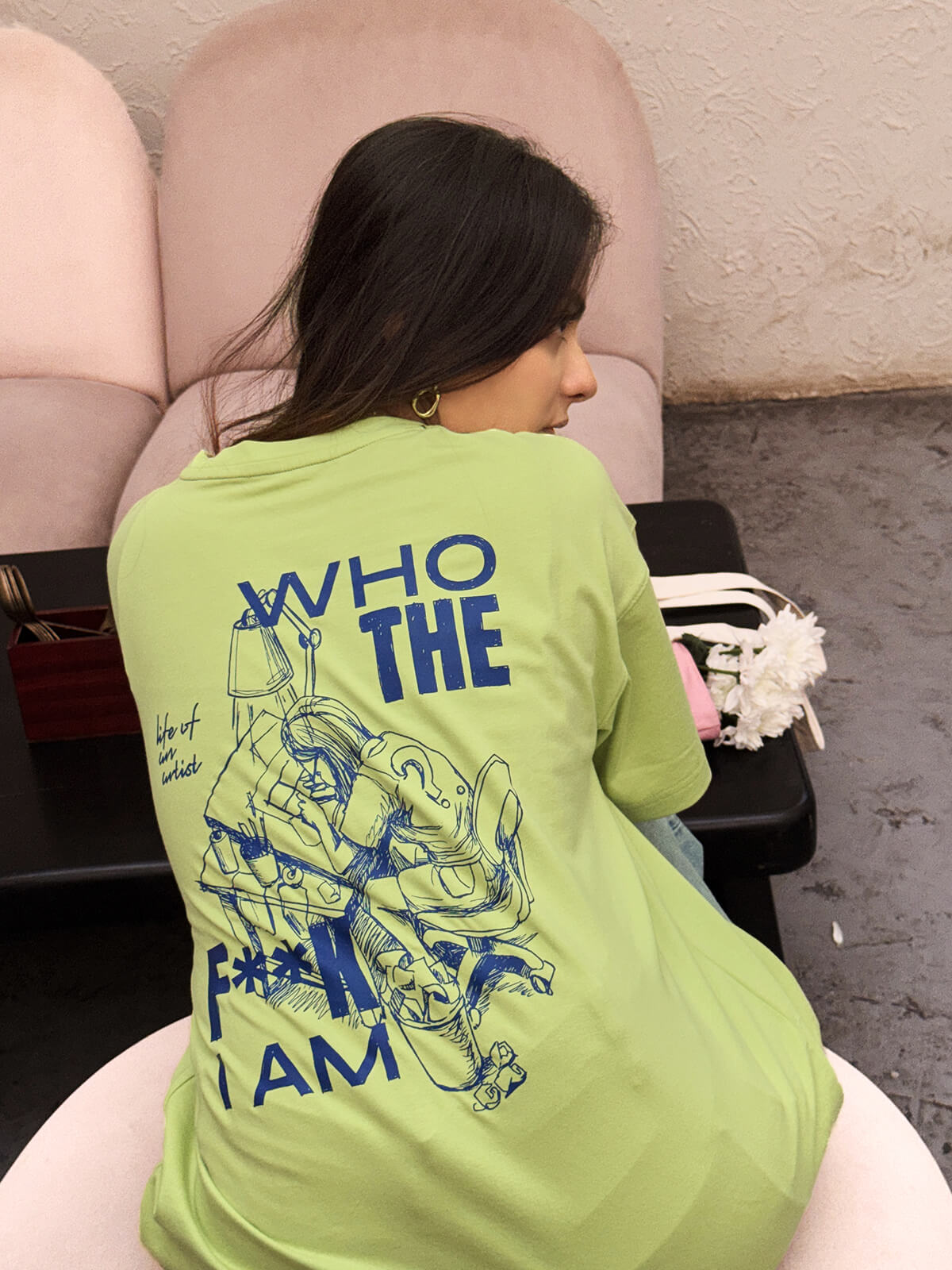 The Artist Lab | Oversize Tee Lime