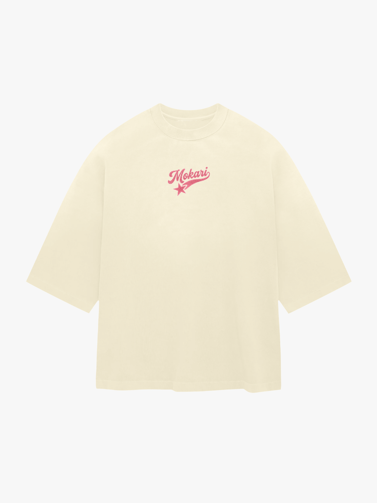 Straw-berry straw Tee Cream/Vanilla