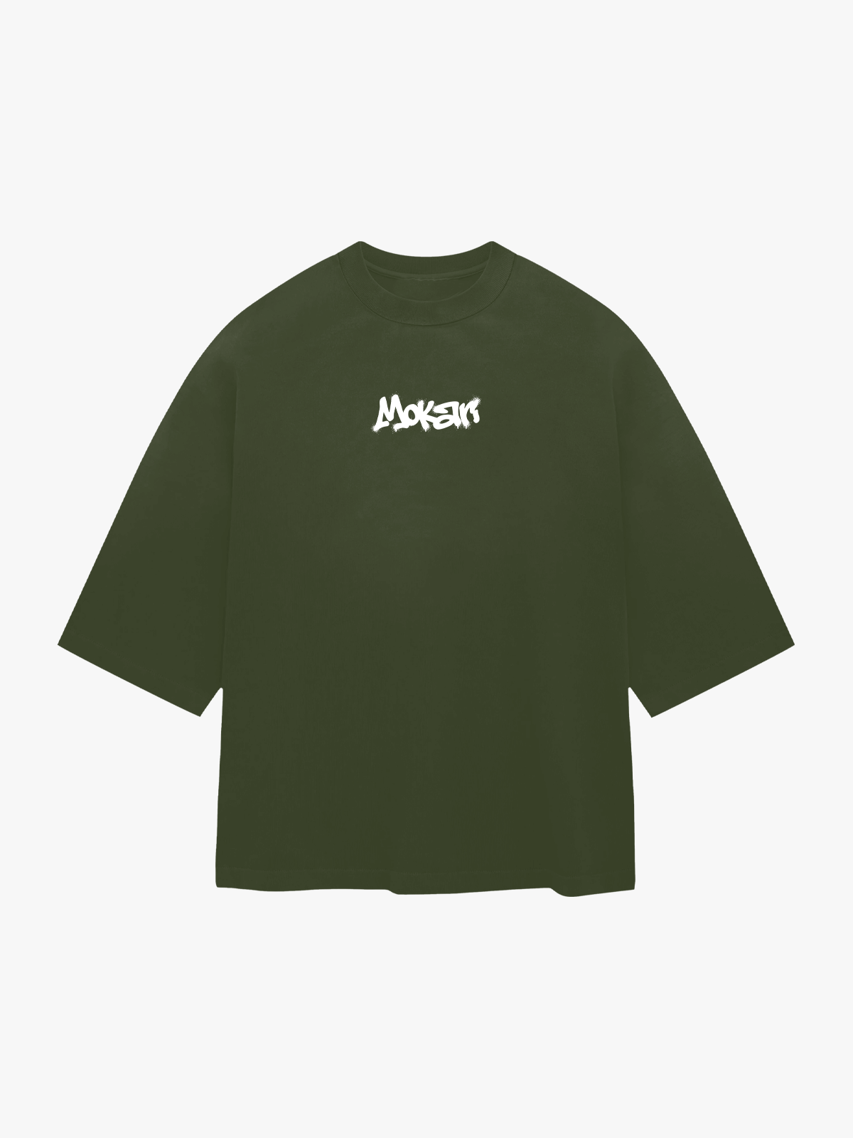 No Rules, Just Gravity | Kimono sleeve | Oversize tee OLIVE GREEN