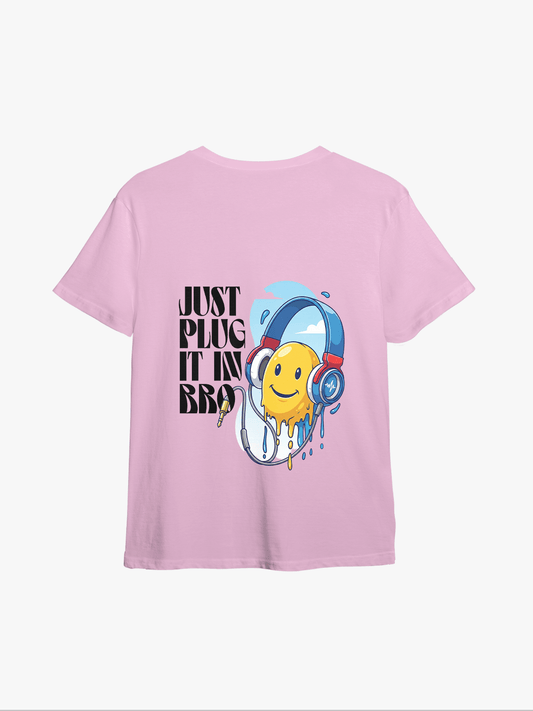 The Plug-In Bro | Oversize Tee Pink