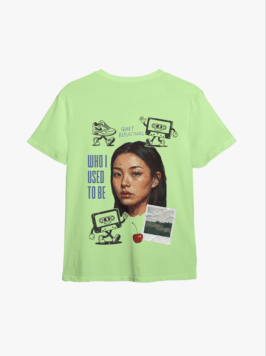 Quiet Reflections | Oversize Tee Lime